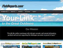 Tablet Screenshot of fishreports.com