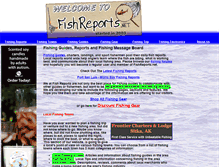 Tablet Screenshot of fishreports.net